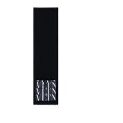 Valentino Ull Logo Halsduk med Ribbad Effekt Black, Herr