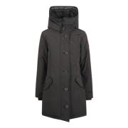 Canada Goose Svart Vadderad Huva Parkas Black, Dam