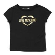 Love Moschino Svart dam T-shirt Black, Dam