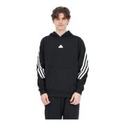 Adidas Svart Performance Hoodie med Logo Patch Black, Herr