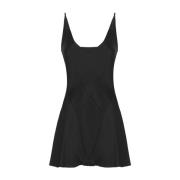 Maison Margiela Svart jumpsuit med bred hals och tryckknappar Black, D...