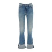 Mother Flared Cuffs Jeans Blue, Dam