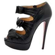 Christian Louboutin Pre-owned Pre-owned Laeder stvlar Black, Dam