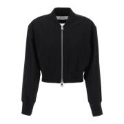 Ami Paris Kort Twill Bomberjacka Black, Dam