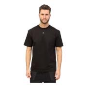 Hugo Boss Mjuk Svart T-shirt med Störd Logotyp Black, Herr