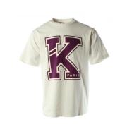 Kenzo Herr Vit Bomull T-shirt White, Herr