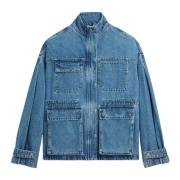 Axel Arigato Amble Cargo Jacket Blue, Dam