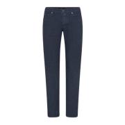 Kiton Ultra Slim Linnebyxor Blue, Herr