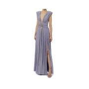 Elisabetta Franchi Iris Jersey Lurex Red Carpet Klänning Purple, Dam