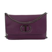 Twinset Lila Flap Skulderväska Purple, Dam