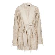 Canessa Lunar Psykedelisk Cardigan Beige, Dam