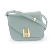 Salvatore Ferragamo Fiamma Crossbody Väska med Gancini Stängning Green...