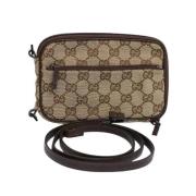 Gucci Vintage Pre-owned Canvas gucci-vskor Beige, Dam