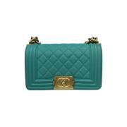 Chanel Vintage Pre-owned Laeder chanel-vskor Green, Dam