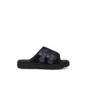 UGG Svarta gummisandaler med rem Black, Herr