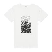 Celine Tryckt bomull T-shirt White, Herr