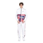 Australian Vit Multifärgad Insats Tracksuit White, Herr