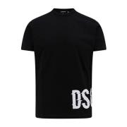 Dsquared2 Svart Crew-neck T-shirt Black, Herr