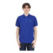 Lacoste Blå Polo Tröja med Krokodil Logotyp Blue, Herr