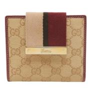 Gucci Vintage Pre-owned Belagd canvas plnbcker Beige, Dam