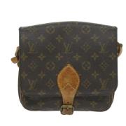 Louis Vuitton Vintage Pre-owned Canvas axelremsvskor Brown, Dam