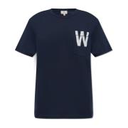 Woolrich Tryckt T-shirt Blue, Herr