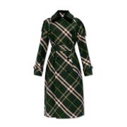 Burberry Gabardine trenchcoat Green, Dam