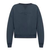 Maison Margiela Sweatshirt med logotyp Blue, Herr