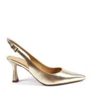 Roberto Festa Platina Laminerad Slingback Yellow, Dam