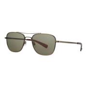 Garrett Leight Brushed Gold-Tortoise Sunglasses Harbor SUN Brown, Unis...