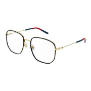 Gucci Black Blue Red Eyewear Frames Black, Unisex