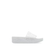 Jimmy Choo Diamantplattform slides White, Dam