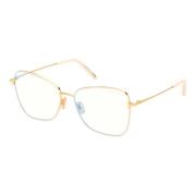 Tom Ford Blue Block Eyewear Frames Beige, Unisex