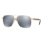 Versace Gold/Grey Sunglasses Yellow, Herr