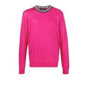 Versace Stiliga Sweaters Pink, Herr
