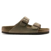 Birkenstock Sandaler Arizona Soft Footbed Beige, Herr