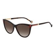 Carolina Herrera Havana Red Sunglasses Multicolor, Dam