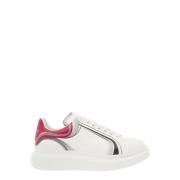 Alexander McQueen Vita Läder Sneakers med Grafiska Detaljer White, Her...