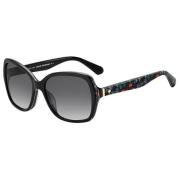 Kate Spade Spotted Black/Dark Grey Sunglasses Karalyn/S Black, Dam