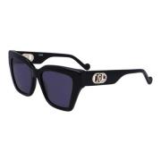 Liu Jo Black/Dark Grey Sunglasses Lj777S Black, Dam