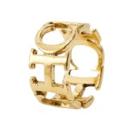 Carolina Herrera Pre-owned Pre-owned Metall ringar Yellow, Dam