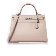 Hermès Vintage Pre-owned Laeder handvskor Beige, Dam