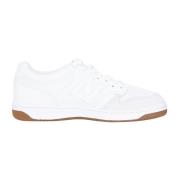 New Balance Ikoniska Vita Sneakers med Sammet Detaljer White, Herr