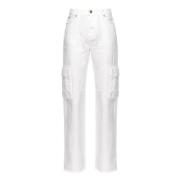 Pinko Straight Jeans White, Dam