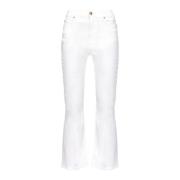 PINKO Flared Jeans för Kvinnor White, Dam