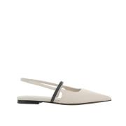 Brunello Cucinelli Ballerinas Beige, Dam