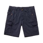 Blauer Casual Shorts, Klassisk Passform Blue, Herr