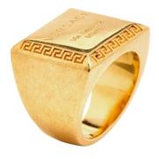 Versace Pre-owned Pre-owned Guld ringar Yellow, Dam