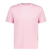 Fedeli Bomull T-shirt med rund hals Pink, Herr