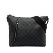 Louis Vuitton Vintage Pre-owned Canvas axelremsvskor Black, Dam